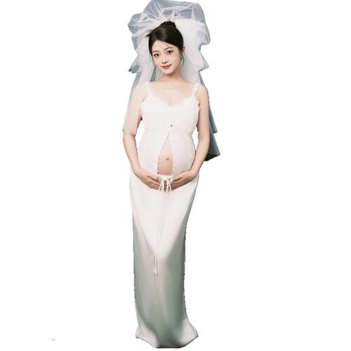 影楼新款孕妇照服装室内高级感复古纯欲风孕妈咪大肚照写真艺术照