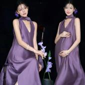 复古甜美抹胸连衣裙纯欲风摄影艺术照写真服装 影楼新款 氛围感法式