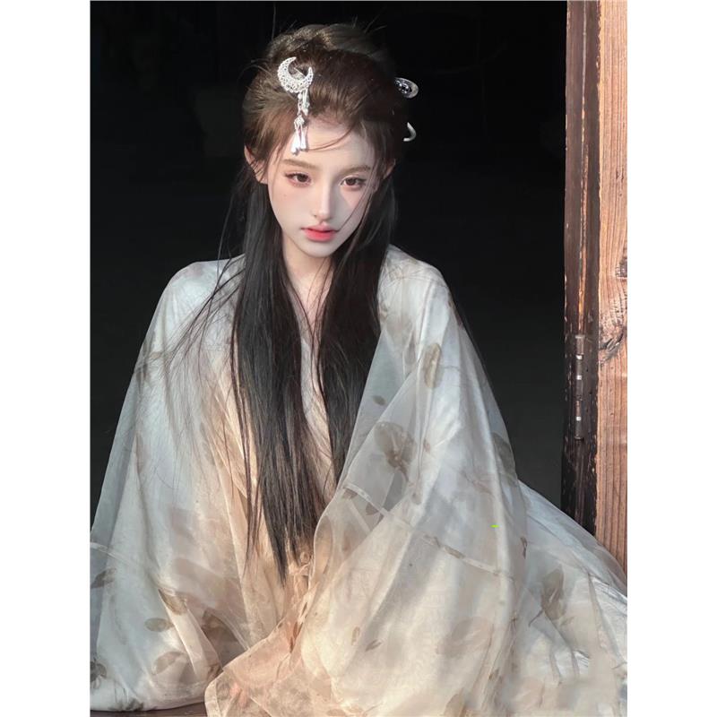 醉异域汉服女2024夏新款魏晋风对襟短衫宋制一片式齐腰襦裙全套醉