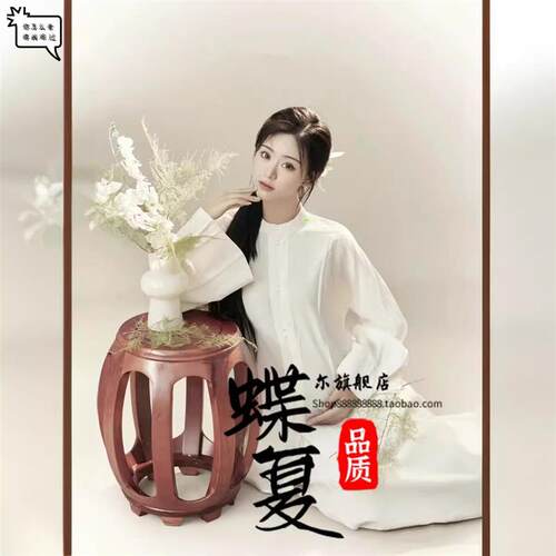 影楼孕妇拍照服装简约风纯欲风清冷高级感孕妈咪大肚照衣服在家拍