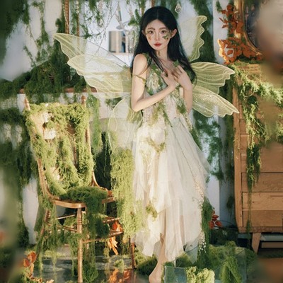 森系绿野仙踪梦幻精灵天使少女写真主题影楼时尚外景旅拍摄影服装