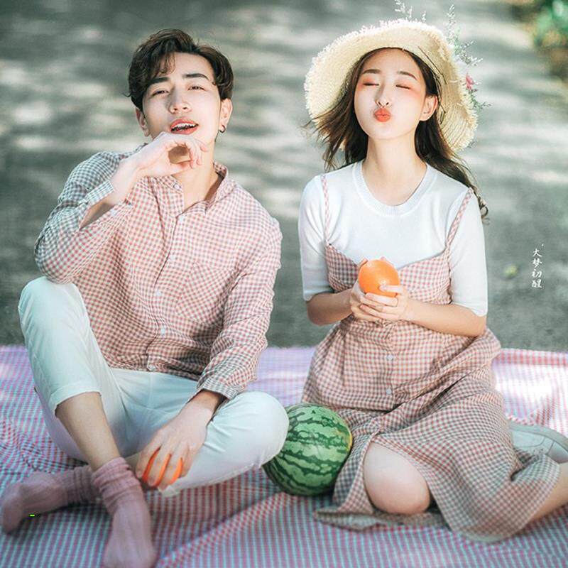 夏季新款影楼情侣装主题拍摄服装时尚个性外景旅拍街拍便衣生活装