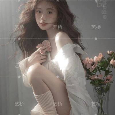 影楼拍照生日写真服装粉色少女仪式感公主风抹胸连衣裙艺术照摄影