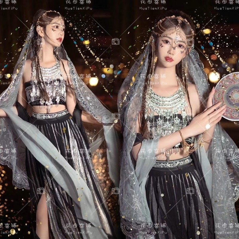 云南大理丽江民族风旅拍服装西域公主写真服西藏藏族藏袍摄影服饰