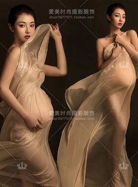 影楼主题孕妇照服装新款孕妈艺术照飘逸高级感孕妇照摄影一片式布