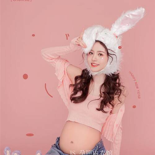 孕妇照服装展会新款影楼高定孕妇装孕妈咪写真艺术拍摄影孕照衣服