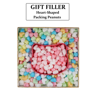Heart Filler Shaped Packing Biobased Colorful Peanuts Gift