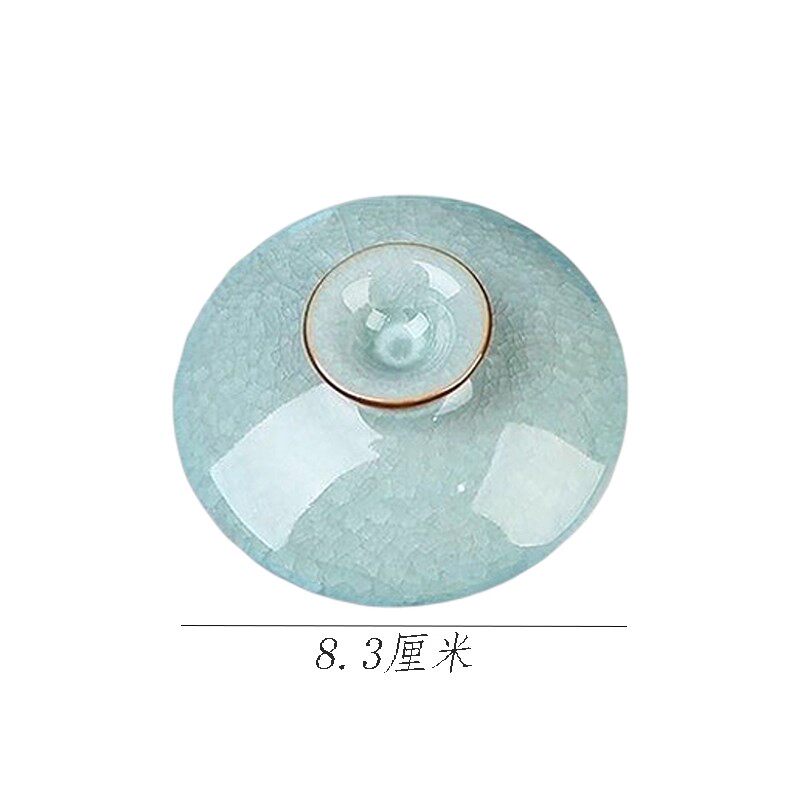 冰花盖碗盖子单盖置三才茶碗茶杯配盖托陶瓷功夫茶具茶壶配件零配图片