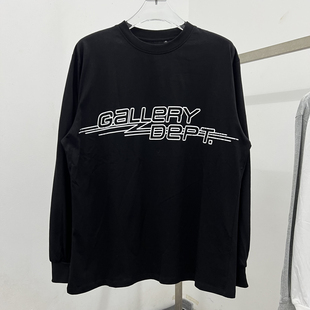 Gallery Dept美式标语字母印花长袖T恤男女宽松休闲打底衫上衣男