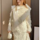 冰冰 秋冬新款 纯色小众温柔针织衫 女设计师款 慵懒显瘦针织上衣