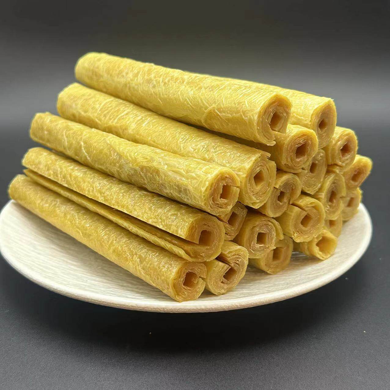 豆腐棍安徽大别山土特产手工腐竹豆筋棍豆皮棍农家自制干货豆棒卷