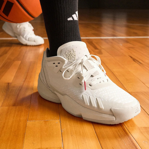Adidas/阿迪达斯正品男女同款米切尔4代签名版专业篮球鞋HR1783