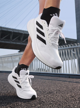 Adidas阿迪达斯正品男子随心畅跑网面体测跑步运动鞋JI4625