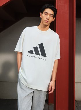 Adidas/阿迪达斯正品SS TEE男女篮球运动宽松短袖圆领T恤JZ9528