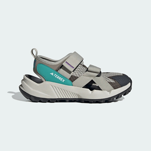 Adidas/阿迪达斯HYDROTERRA AT J 户外魔术贴徒步凉鞋IH6377