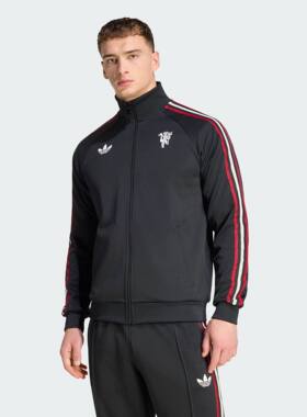 Adidas阿迪达斯曼联足球休闲文化夹克外套常规版型运动上衣JZ2230