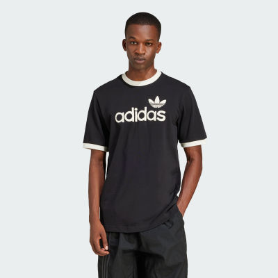 Adidas阿迪达斯正品SIMPLE TEE男复古撞色运动短袖圆领T恤JC8372