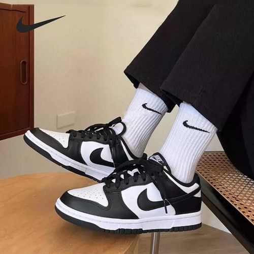 Nike Dunk Low耐克男鞋黑白熊猫低帮休闲运动板鞋DD1391-100