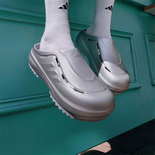 断码特卖Adidas/阿迪达斯正品男鞋女鞋舒适时尚凉拖鞋JR6757