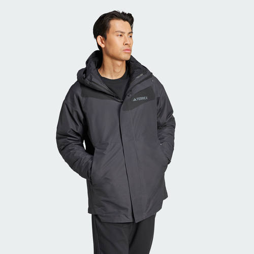 Adidas/阿迪达斯正品男户外合一650蓬鹅绒羽绒内胆夹克外套IX7937