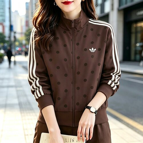 adidas阿迪达斯26夏季新款三叶草女子运动夹克外套LI2855