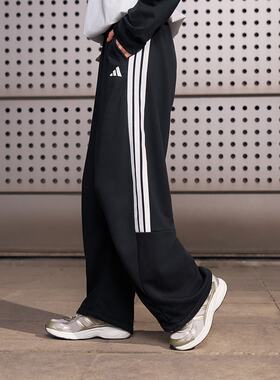 Adidas阿迪达斯女V FT PANT 毛圈布宽松运动休闲香蕉裤JZ2329