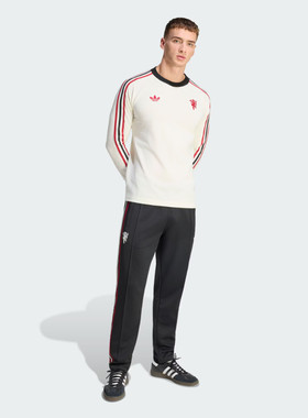Adidas/阿迪达斯正品男子曼联足球休闲文化长袖T恤JZ2235