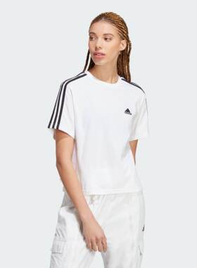 Adidas/阿迪达斯正品新款女子基础款圆领休闲短袖T恤HR4915