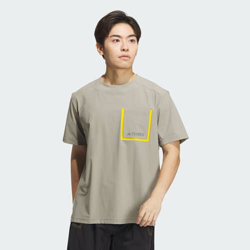 Adidas/阿迪达斯 国家地理联名款户外速干运动短袖T恤IS9519