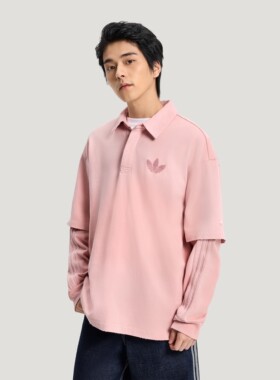 Adidas阿迪达斯三叶草26年春男子做旧套头衬衣长袖KR5054 KR5053
