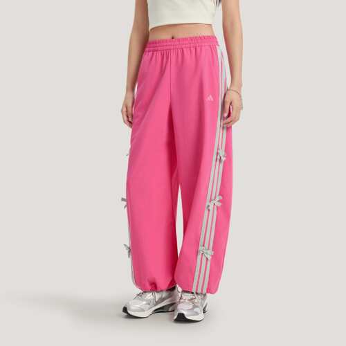 正品Adidas阿迪达斯梭织蝴蝶结香蕉裤26春季扭扭裤KR7597 KR7598