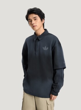 Adidas阿迪达斯三叶草26年春男子做旧套头衬衣长袖KR5054 KR5053