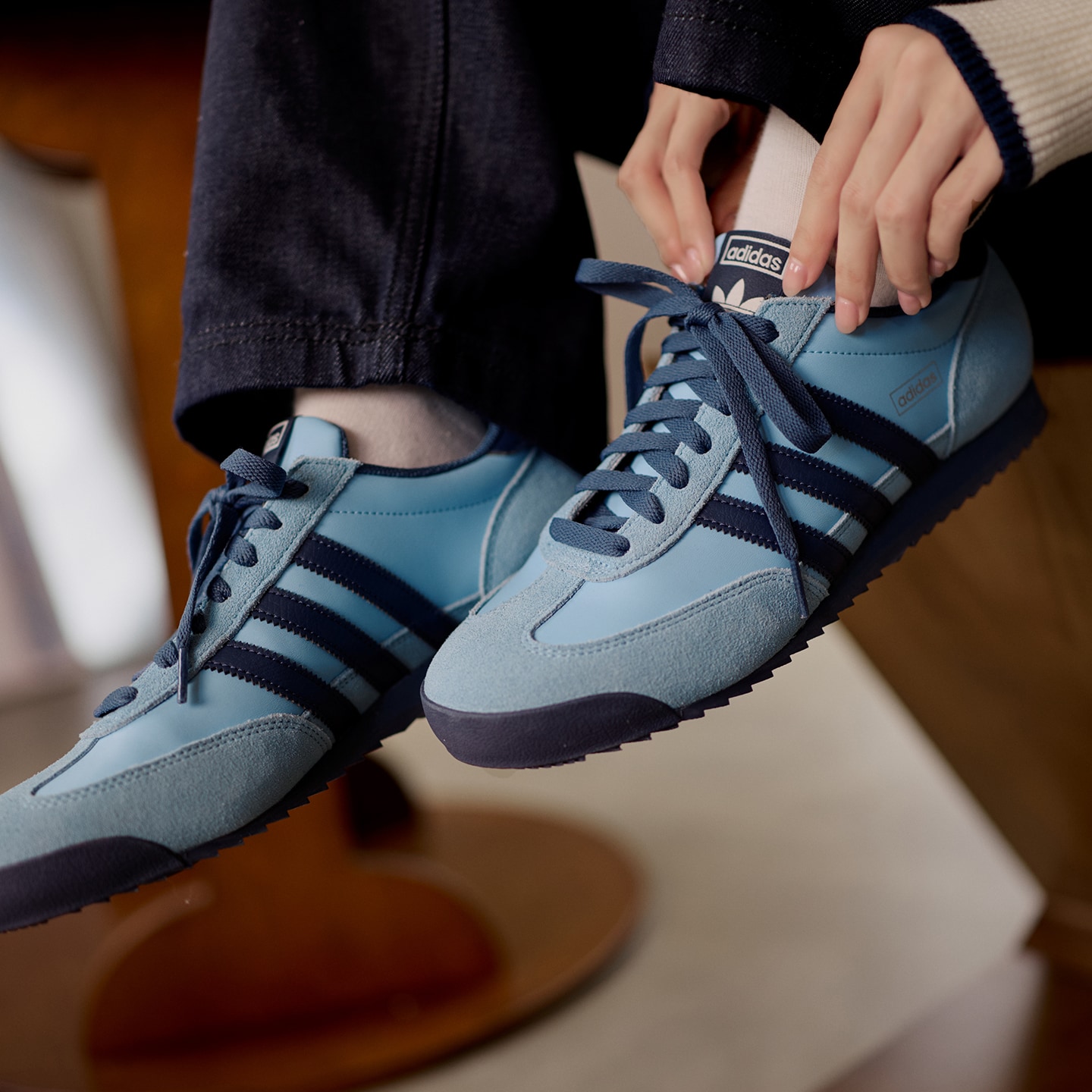 Adidas/阿迪达斯正品三叶草男女低帮薄底运动经典休闲鞋KI8878
