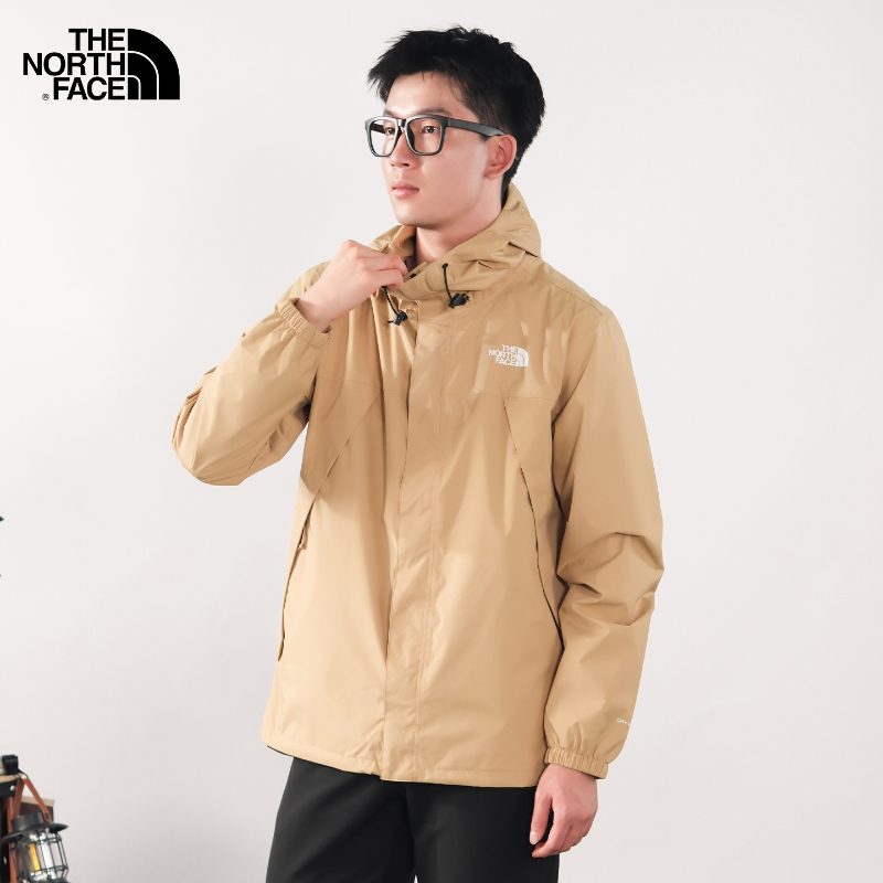 TheNorthFace北面冲锋衣男户外运动透气连帽单层外套7QOH