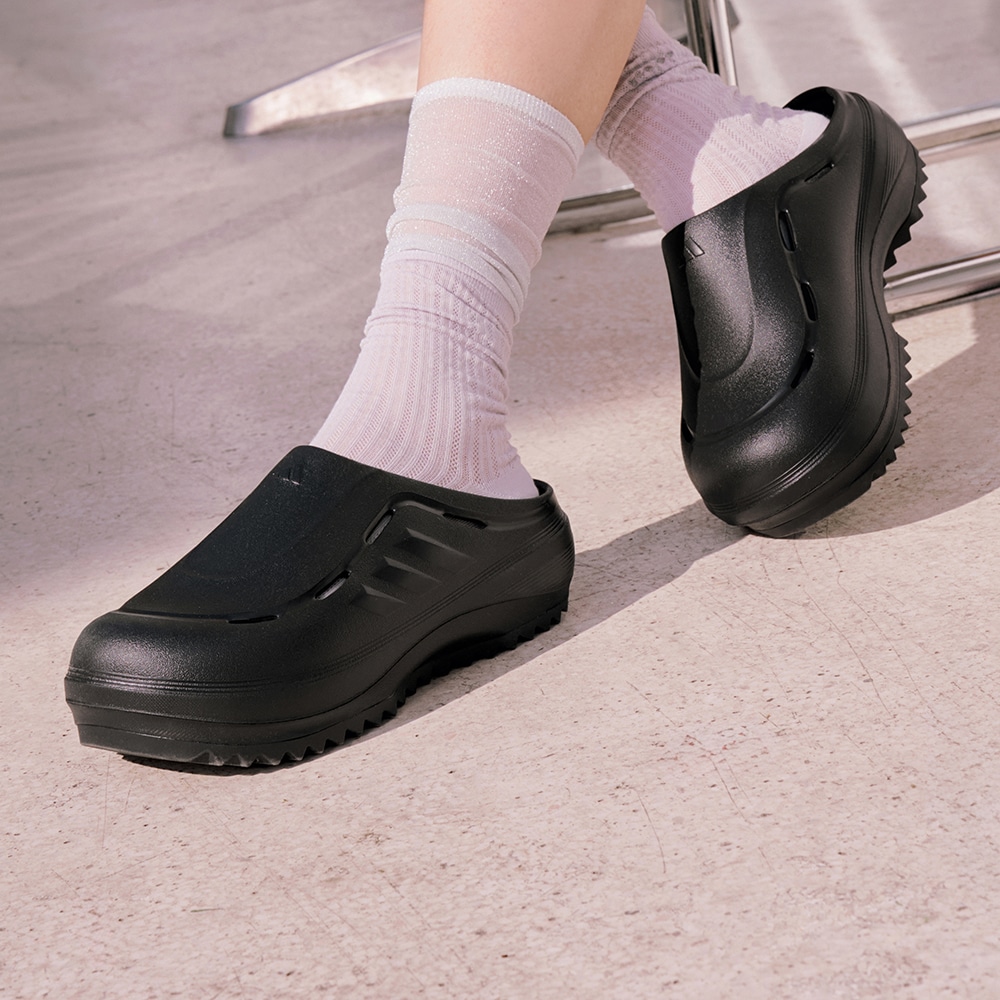 Adidas/阿迪达斯夏季新款稳定透气舒适厚底穆勒鞋波波凉鞋JR6761