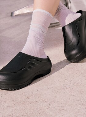 Adidas/阿迪达斯夏季新款稳定透气舒适厚底穆勒鞋波波凉鞋JR6761