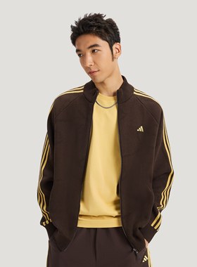 Adidas/阿迪达斯正品拉链运动休闲宽松针织开衫KE4060