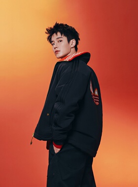 Adidas三叶草JKT PAD M男子新年保暖双面穿运动棉服KT0639