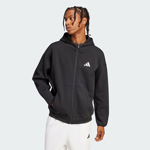 Adidas 阿迪达斯正品 FZ男子运动休闲连帽夹克外套JI8768