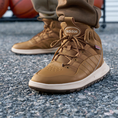 Adidas阿迪达斯FUSION STORM 2.0男女加绒保暖中高帮运动鞋JP7715