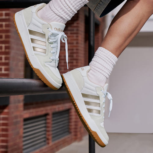Adidas阿迪达斯ENTRAP 男女同款少年感复古篮球风网面板鞋KH8218