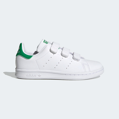 adidas/阿迪达斯经典绿尾魔术贴运动板鞋小白鞋男童款FX7534