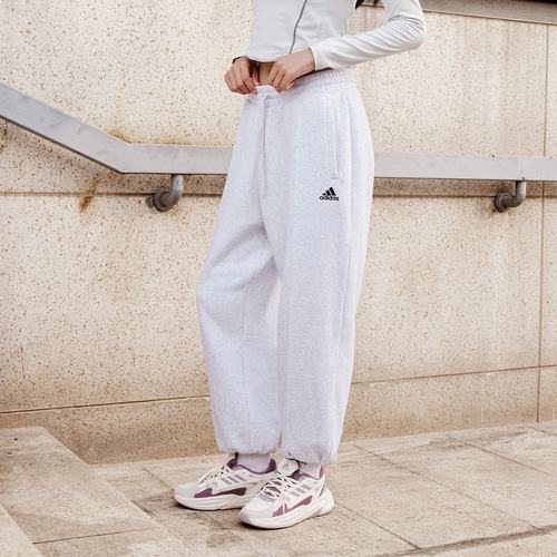 Adidas/阿迪达斯正品男女同款加绒加厚束脚运动休闲裤JM9119