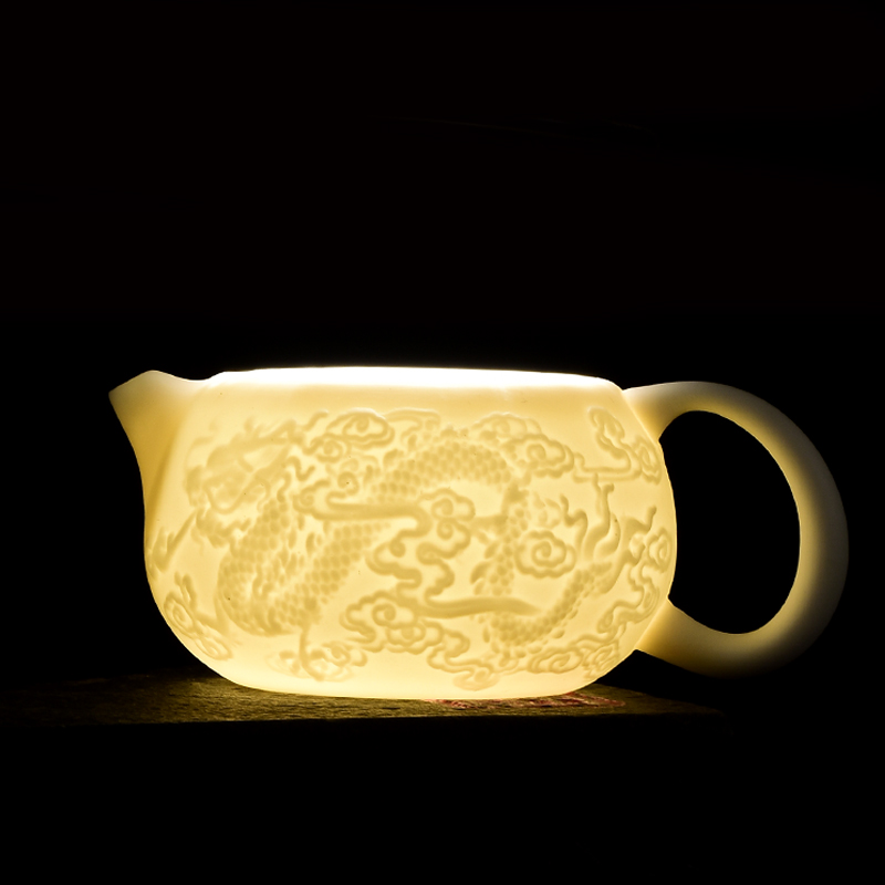 德化羊脂玉凤鸣茶壶大小容量泡茶白瓷单西施壶带过滤陶瓷功夫茶具