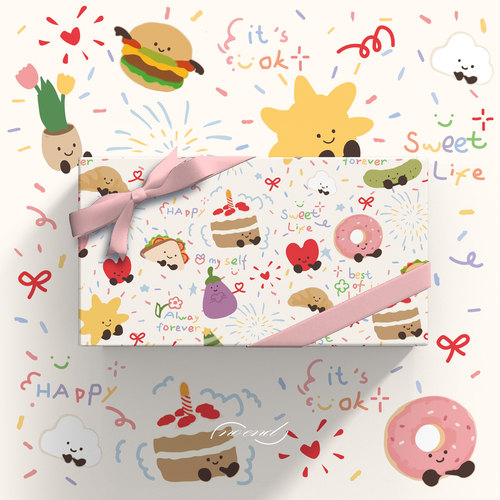 jellycat情人节七夕礼物包装纸