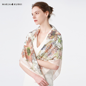 MARJAKURKI玛丽亚古琦真丝大方巾丝巾妈妈款 桑蚕丝围巾披肩女外搭