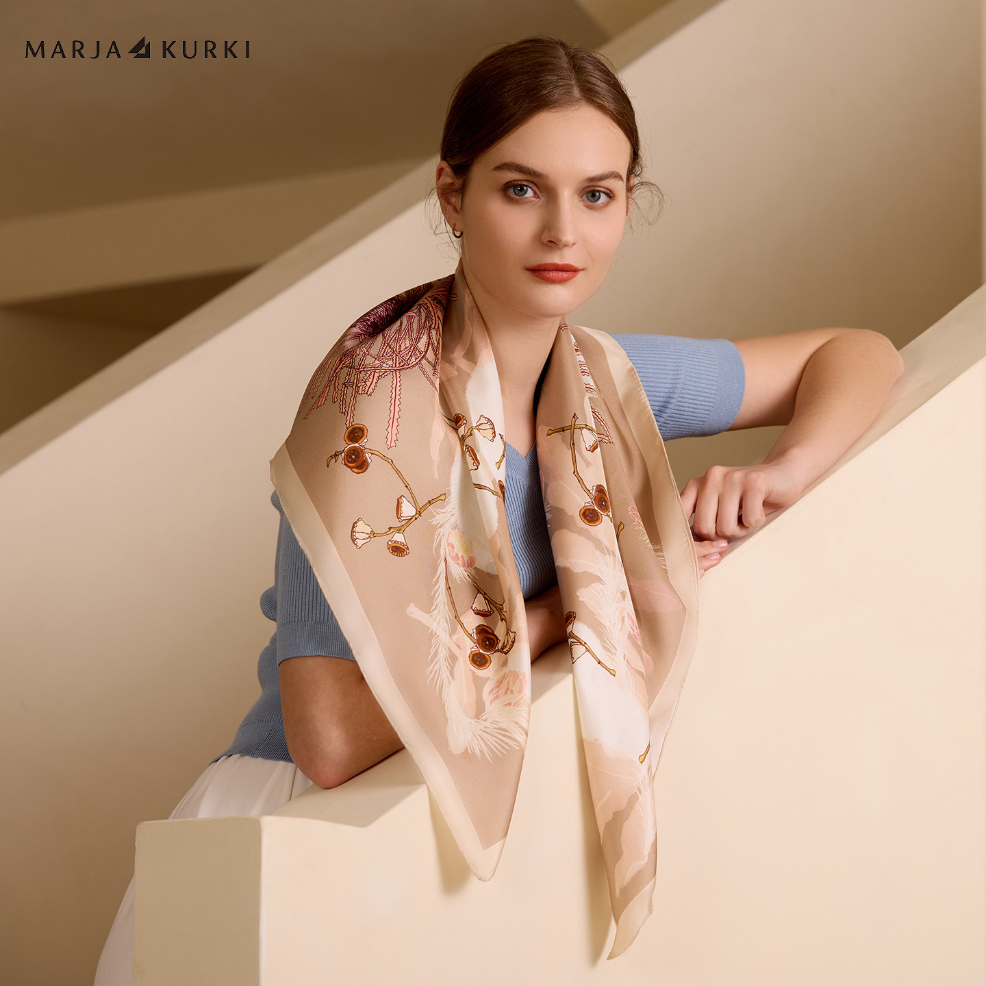 MARJAKURKI玛丽亚古琦桑蚕丝丝巾女2025新款真丝方巾系脖披肩外搭,服饰配件/皮带/帽子/围巾,围巾/丝巾/披肩,淘宝优惠券,粉丝福利购,淘宝优惠卷