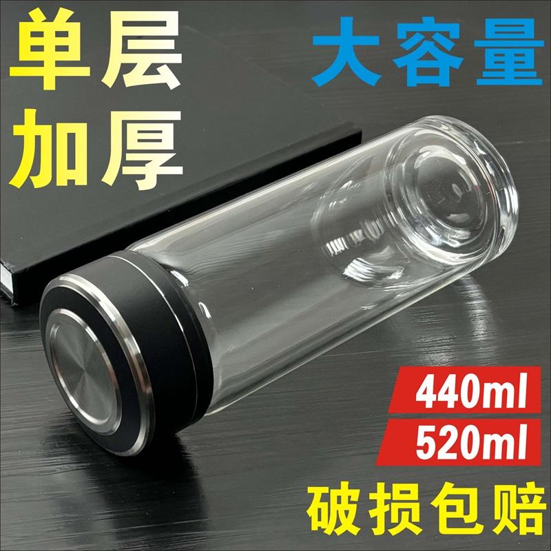 玻璃杯男泡茶杯加厚耐热
