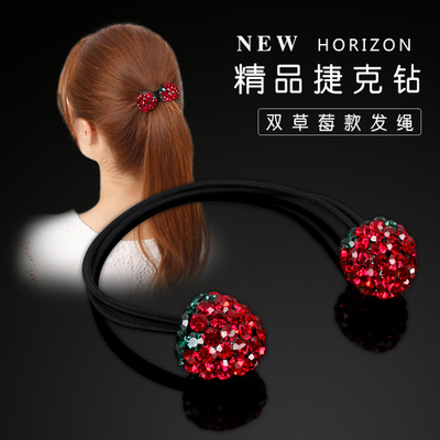 韩国发绳闪亮捷克钻发绳扎马尾