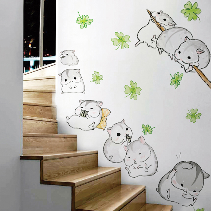 可爱卡通墙贴画自粘学生宿舍儿童房间装饰墙纸贴画卧室防水墙贴纸图片